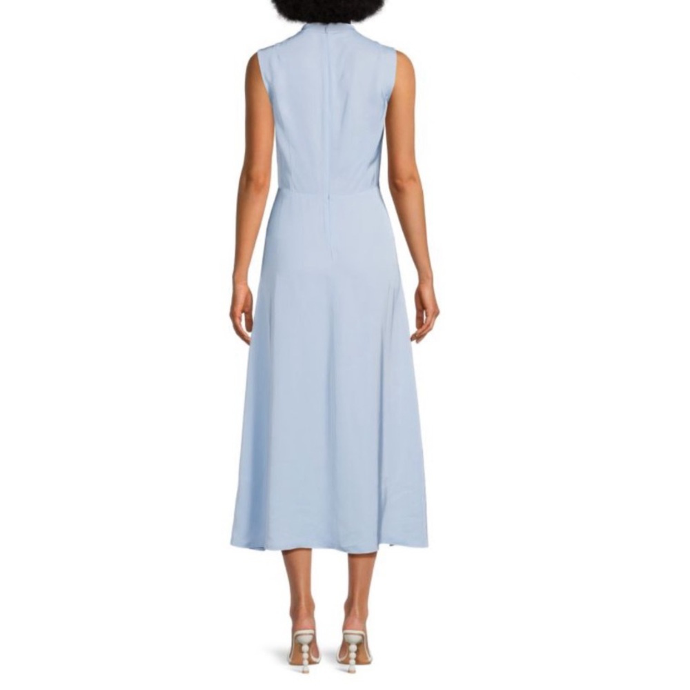 Theory Light Blue Sleeveless Midi Dress | 00 - Picture 3 of 11